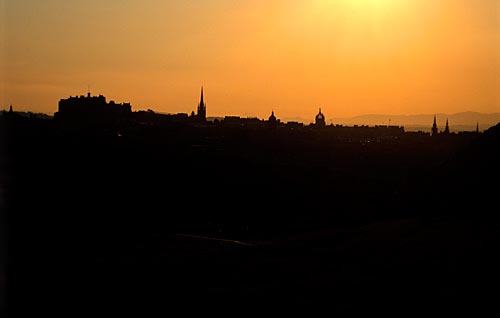 Edinburgh skyline from Salisbury Crags